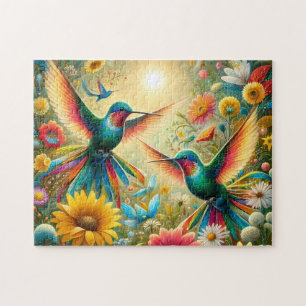 Puzzle Colibris Jumeaux Soleil