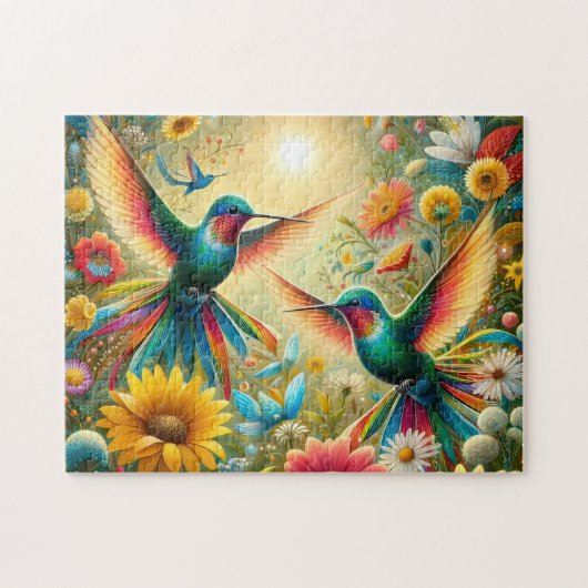 Puzzle Colibris Jumeaux Soleil (Horizontal)