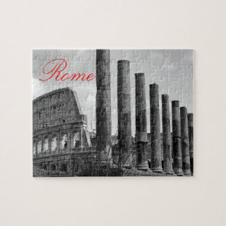 Puzzle Colisée Rome Italie Photo Voyage noir et blanc