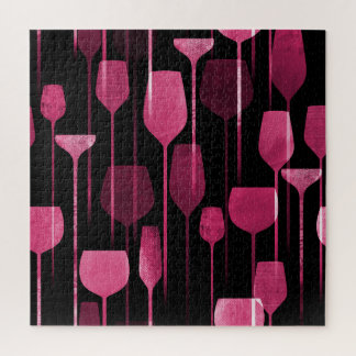 Puzzle Collage Art : Motif de boisson de fête.