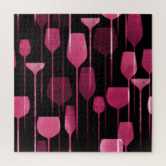 Puzzle Collage Art : Motif de boisson de fête. (Vertical)