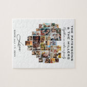 Puzzle Collage cardiaque Photos Anniversaire familial Col (Horizontal)