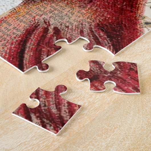 Puzzle Collage Cardinal et Ephemera (Côté)