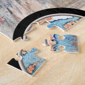 Puzzle collage d'art abstrait, médias mélangés et (Côté)