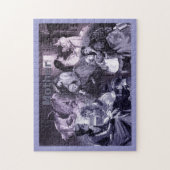 Puzzle Collage d'art vintage de mère et d'enfants (Vertical)