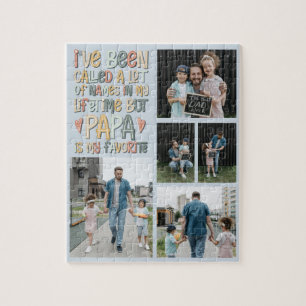 Puzzle Collage de 5 photos pour la fête des pères