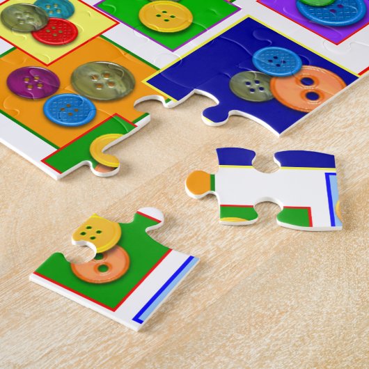 Puzzle Collage de boutons (Côté)