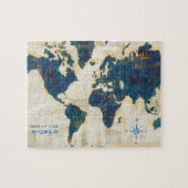 Puzzle Collage de carte du monde (Horizontal)