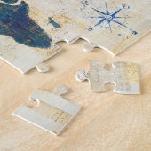 Puzzle Collage de carte du monde (Côté)