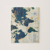 Puzzle Collage de carte du monde (Vertical)