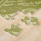 Puzzle Collage de chaux personnalisé Aquarelle Rabbit (Côté)