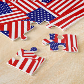 Puzzle Collage de drapeau américain (Côté)