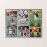 Puzzle Collage de famille 6 photos et nom de famille puz<br><div class="desc">Nom de famille,  collage photo personnalisé puzzle Vous pouvez le personnaliser et ajouter vos plus belles photos,  nom de famille et texte. Super !</div>