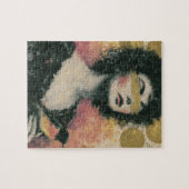 Puzzle Collage de femme et d'oiseau en techniques mixtes (Horizontal)