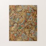 Puzzle Collage de jouets d'Imaginaire victorien<br><div class="desc">Art victorien unique et intrigant avec collage de jouets et de jeux,  y compris les poupées,  jack-in-the-box,  cornes,  animaux farcis,  jouets,  faiseurs de bruit et instruments de musique dans les tons chauds de l'or,  bronze,  brun,  bleu,  vert et marron profond.</div>
