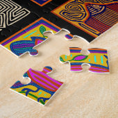 Puzzle Collage de Kuna Indian Mola (Côté)