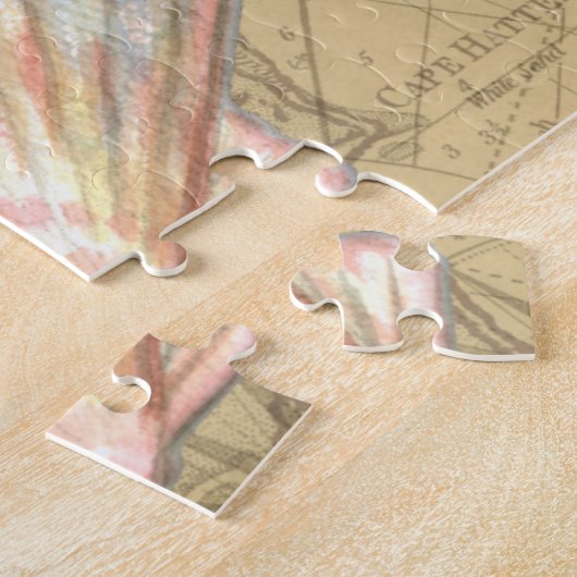 Puzzle Collage de la carte côtière (Côté)