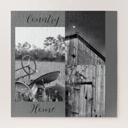 Puzzle Collage de la grange de tracteur "Country Home" (Vertical)