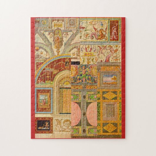 Puzzle collage de motifs italiens baroques (Vertical)