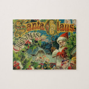 Puzzle Collage de Noël victorien du Père Noël Antique