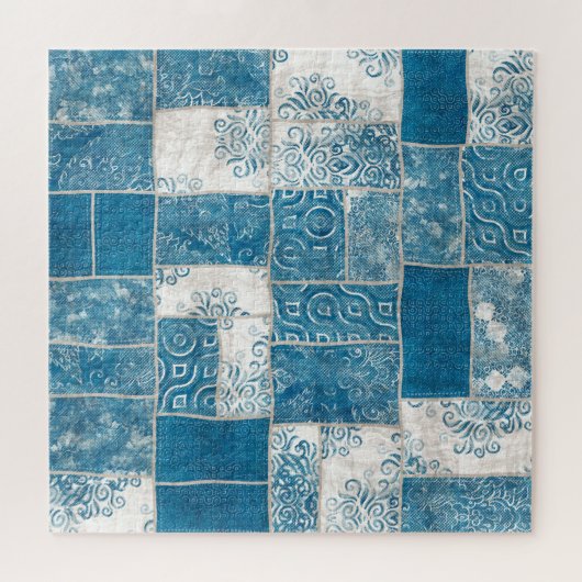 Puzzle Collage de patchwork : Mélange de Motif de surface (Horizontal)