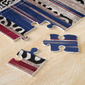 Puzzle Collage de patchwork : motif de courtepointe mixte (Côté)