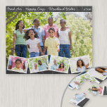Puzzle Collage de photos de famille avec Zigzag<br><div class="desc">Créez votre propre puzzle avec votre propre texte personnalisé et quelques-unes de vos photos de famille préférées. Le modèle est mis en place pour vous d'ajouter cinq photos, le libellé et l'année, si vous le souhaitez. Le libellé de l'exemple se lit comme suit : "Air frais .. Joyeux Jours .....</div>