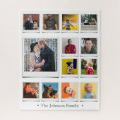 Puzzle Collage de photos de famille blanc (Vertical)