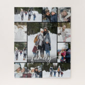 Puzzle Collage de photos de famille Écriture moderne 11 P (Vertical)