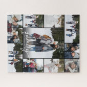 Puzzle Collage de photos de famille Écriture moderne 11 P (Horizontal)