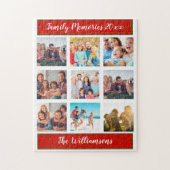 Puzzle Collage de photos de famille Garde-cadeaux de Noël (Vertical)