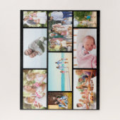 Puzzle Collage de photos de famille Grille maçonnerie noi (Vertical)
