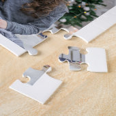 Puzzle Collage de photos de famille Monogrammed White 10  (Côté)