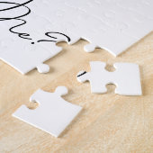 Puzzle Collage de photos du coeur Vous me marierez Script (Côté)