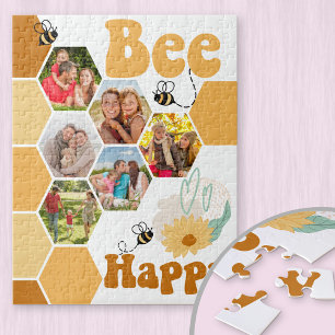 Puzzle Collage de photos en nid d'abeille Enfants heureux