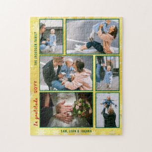Puzzle Collage de photos familiales 6 images Golden Perso