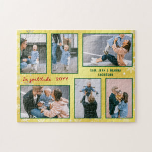 Puzzle Collage de photos familiales 6 images Golden Perso