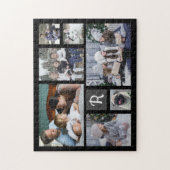 Puzzle Collage de photos familiales Monogramme 7 images N (Vertical)