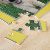 Puzzle Collage de photos Jaune des Coeurs de script famil (Côté)