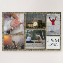 Collage de photos personnalisé avec nom