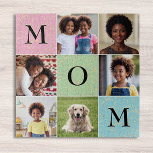 Puzzle Collage de photos personnalisé pour maman 6 photos