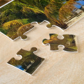 Puzzle collage des plages des Caraïbes (Côté)