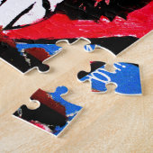 Puzzle Collage d'étoile de punk rock avec le rose, le (Côté)