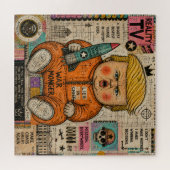 Puzzle Collage du président enfant drôle (Horizontal)