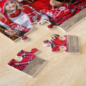 Puzzle Collage familial 6 photos et nom de famille (Côté)