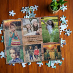 Puzzle Collage familial 6 photos et nom de famille<br><div class="desc">Nom de famille,  collage photo personnalisé puzzle Vous pouvez le personnaliser et ajouter vos plus belles photos,  nom de famille et texte. Super !</div>