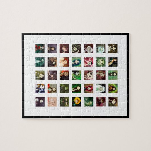 Puzzle Collage foncé de caractère de conte de fées (Horizontal)