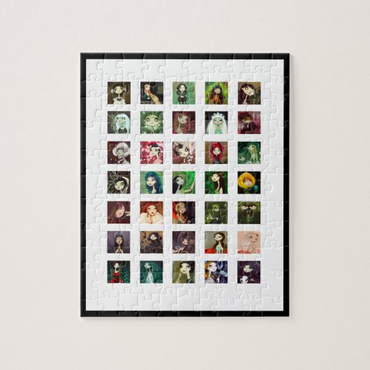 Puzzle Collage foncé de caractère de conte de fées (Vertical)
