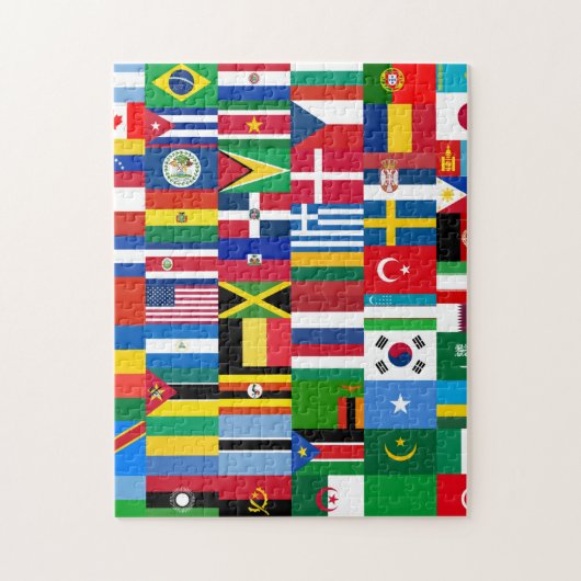Puzzle Collage international du drapeau (Vertical)