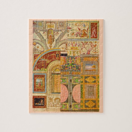 Puzzle collage italien baroque de motifs (Vertical)